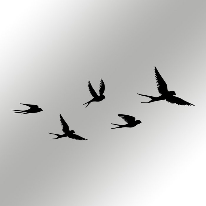 Wallity Crow Escultura de Pared de Metal con Diseño de Aves Wallity Crow Escultura de Pared de Metal con Diseño de Aves